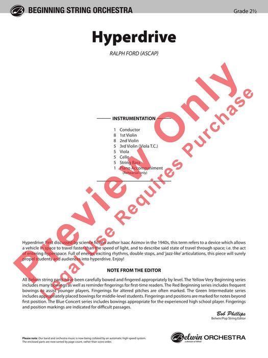 Hyperdrive 總譜 | 小雅音樂 Hsiaoya Music