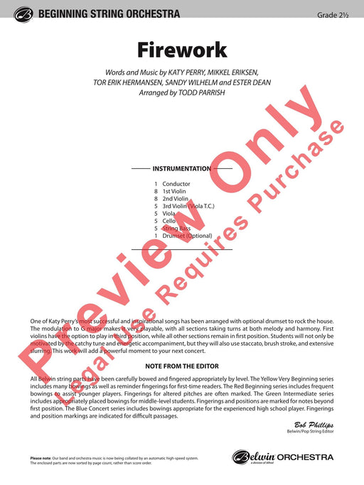 Firework 總譜 | 小雅音樂 Hsiaoya Music