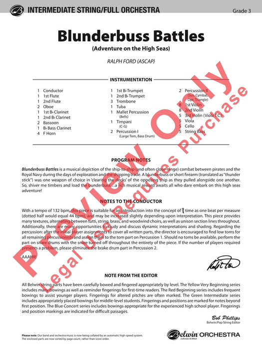 Blunderbuss Battles Adventure on the High Seas 總譜 | 小雅音樂 Hsiaoya Music