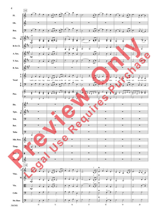 Thank You, Soldiers Combined Concert Band, String Orchestra and Full Orchestra Accompaniment for Choir 音樂會 弦樂團 管弦樂團伴奏 總譜 | 小雅音樂 Hsiaoya Music