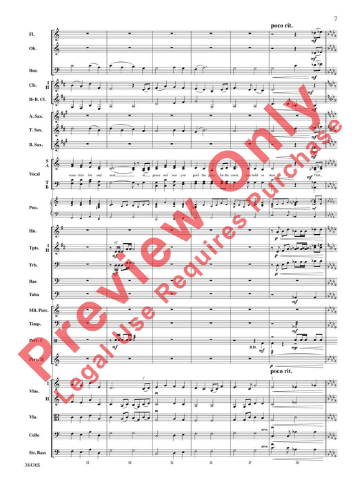 Thank You, Soldiers Combined Concert Band, String Orchestra and Full Orchestra Accompaniment for Choir 音樂會 弦樂團 管弦樂團伴奏 總譜 | 小雅音樂 Hsiaoya Music