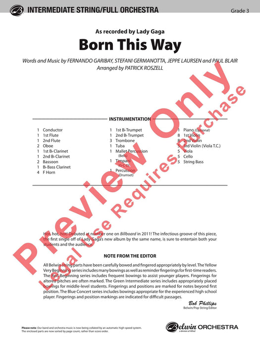 Born This Way As Recorded by Lady Gaga 總譜 | 小雅音樂 Hsiaoya Music