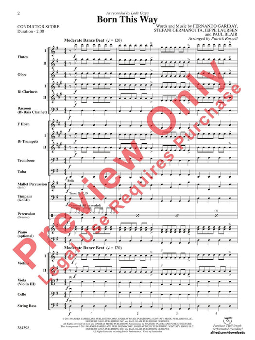 Born This Way As Recorded by Lady Gaga 總譜 | 小雅音樂 Hsiaoya Music