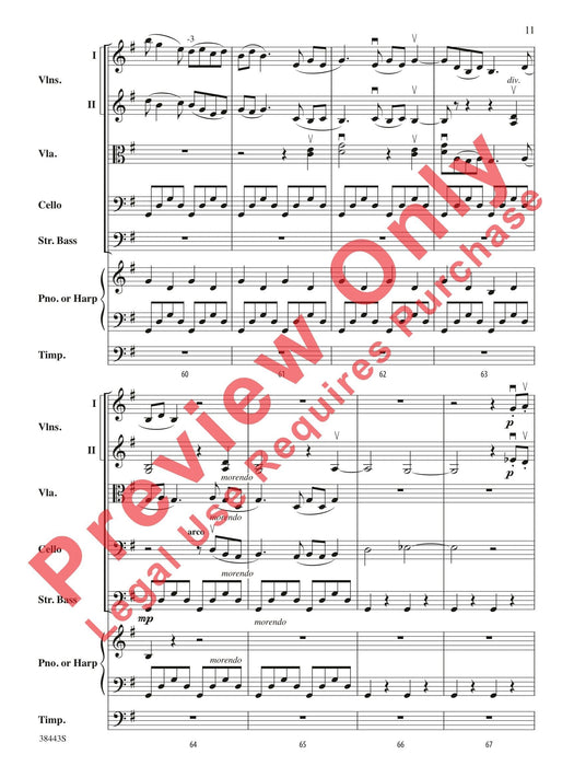 Theme from Symphony No. 1, Mvt. 3 Bass Section Feature (Opt. Harp Feature) 馬勒古斯塔夫 主題交響曲 樂節 豎琴 總譜 | 小雅音樂 Hsiaoya Music