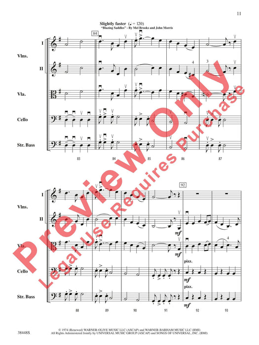 Blazing Bows of the West! Featuring: The Magnificent Seven / How the West Was Won (Main Title) / Blazing Saddles 總譜 | 小雅音樂 Hsiaoya Music