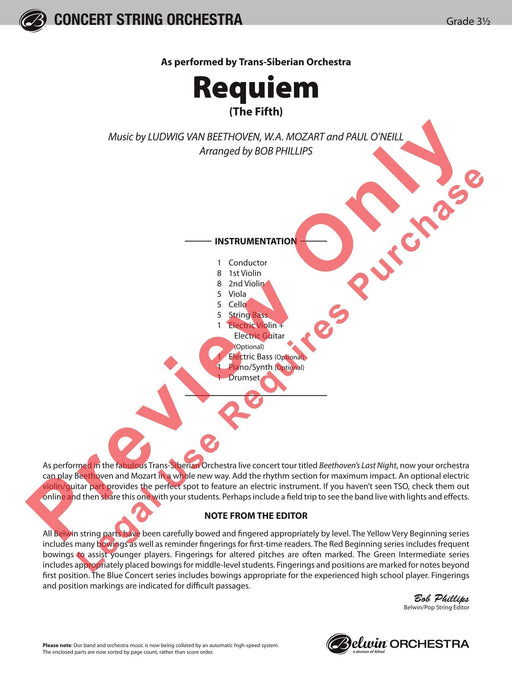 Requiem (The Fifth) As Performed by Trans-Siberian Orchestra 安魂曲 管弦樂團 總譜 | 小雅音樂 Hsiaoya Music