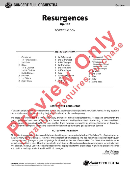 Resurgences Op. 162 總譜 | 小雅音樂 Hsiaoya Music