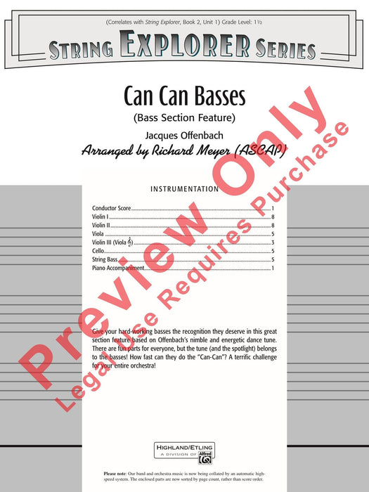 Can Can Basses Bass Section Feature 歐芬巴赫 樂節 | 小雅音樂 Hsiaoya Music