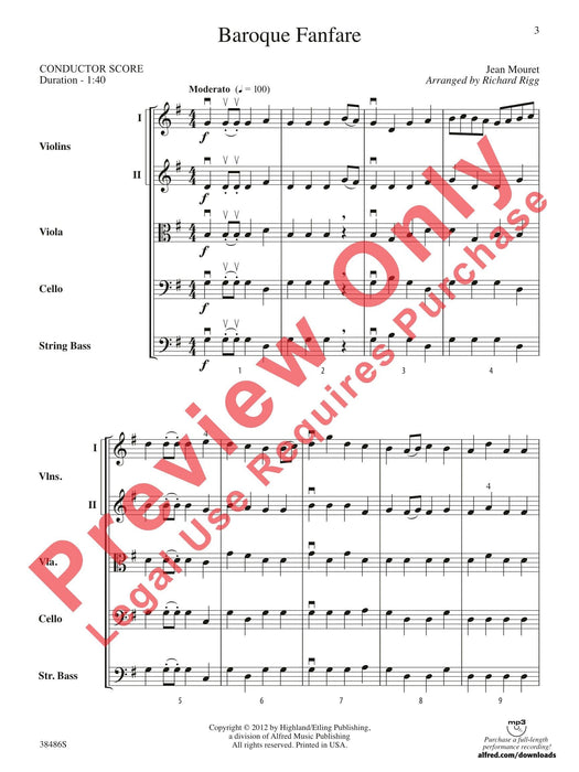 Baroque Fanfare 巴洛克號曲 總譜 | 小雅音樂 Hsiaoya Music