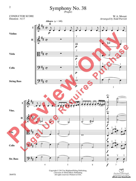 Symphony No. 38 Prague 莫札特 交響曲 總譜 | 小雅音樂 Hsiaoya Music