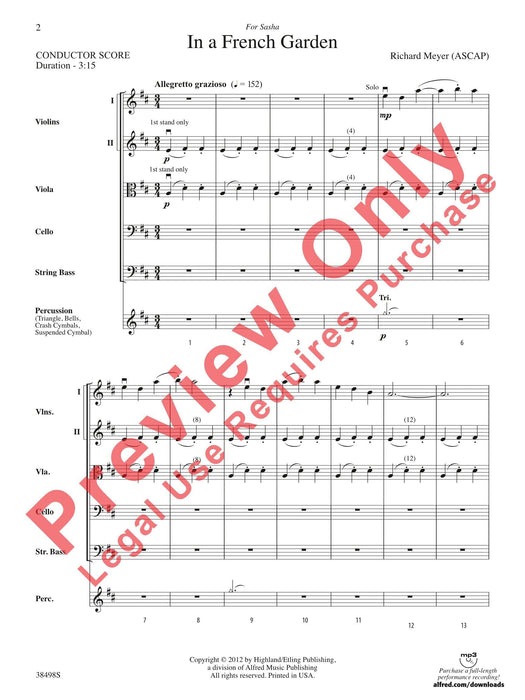 In a French Garden 總譜 | 小雅音樂 Hsiaoya Music