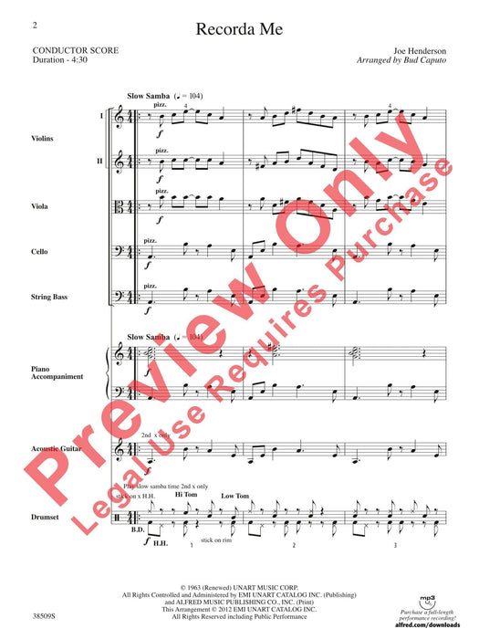 Recorda Me 總譜 | 小雅音樂 Hsiaoya Music