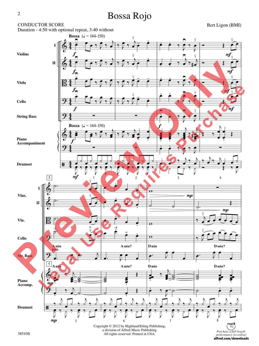 Bossa Rojo 總譜 | 小雅音樂 Hsiaoya Music