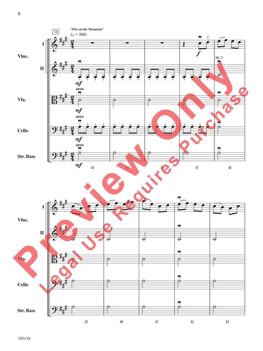 American Fiddle Triptych Featuring: Arkansas Traveler / Fire on the Mountain / Devil's Dream 提琴 總譜 | 小雅音樂 Hsiaoya Music