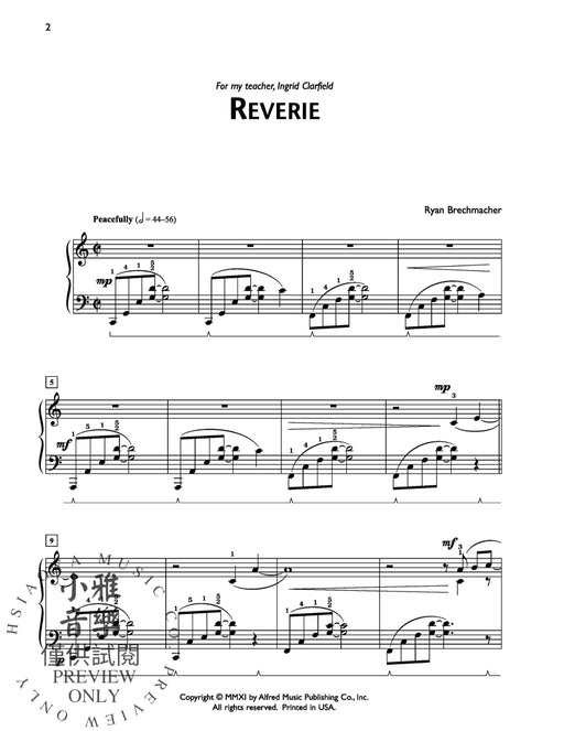 Three Preludes (for right hand alone) 前奏曲 | 小雅音樂 Hsiaoya Music