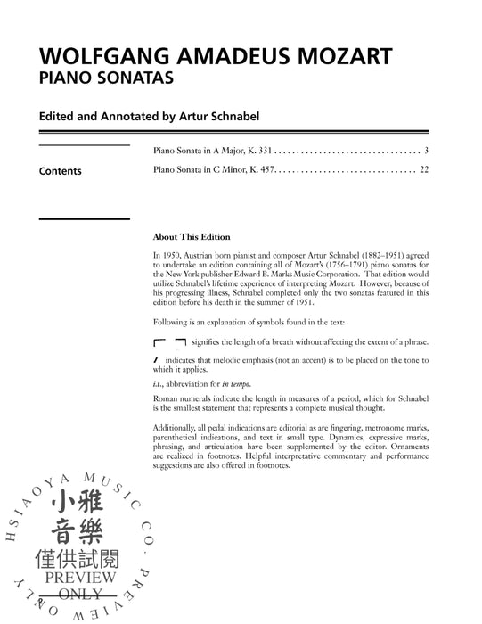 Mozart: Piano Sonatas, K. 331 & K. 457 莫札特 鋼琴 奏鳴曲 | 小雅音樂 Hsiaoya Music