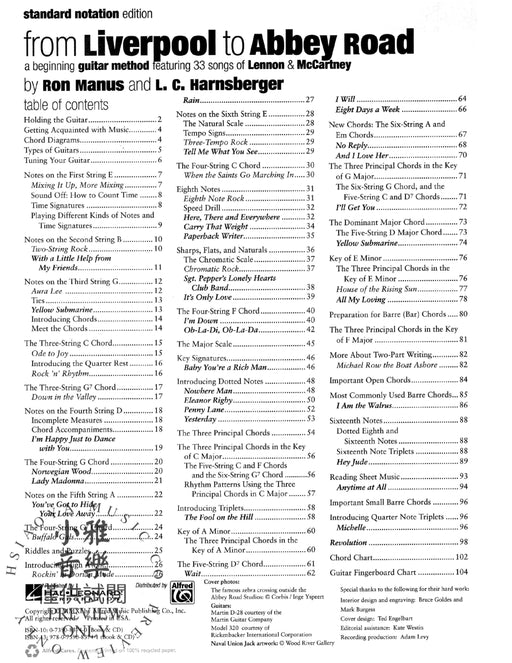 From Liverpool to Abbey Road Standard Notation Edition A Guitar Method Featuring 33 Songs of Lennon & McCartney 吉他 | 小雅音樂 Hsiaoya Music