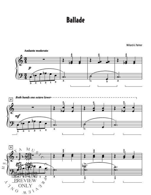 Willard A. Palmer's Favorite Solos, Book 2 9 of His Original Piano Solos 獨奏 鋼琴 獨奏 | 小雅音樂 Hsiaoya Music