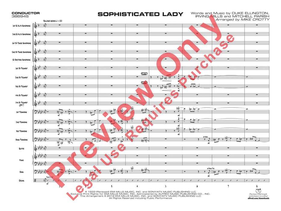 Sophisticated Lady 總譜 | 小雅音樂 Hsiaoya Music