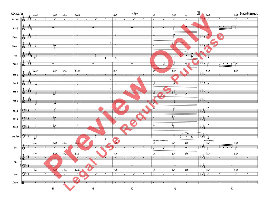 Bayou Farewell 總譜 | 小雅音樂 Hsiaoya Music