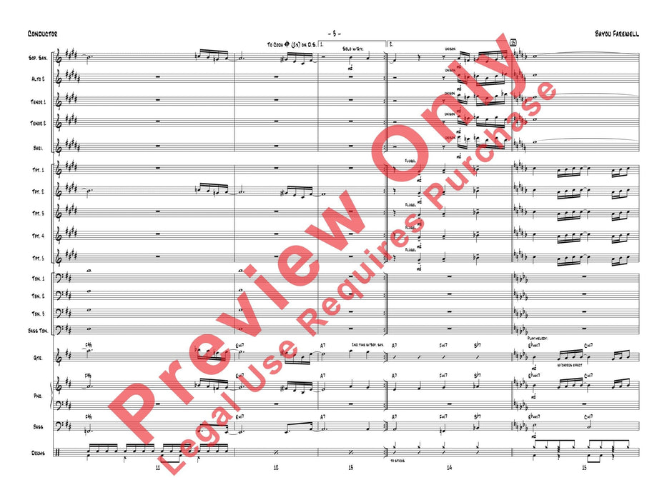 Bayou Farewell 總譜 | 小雅音樂 Hsiaoya Music