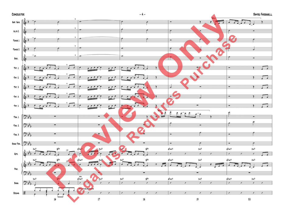 Bayou Farewell 總譜 | 小雅音樂 Hsiaoya Music