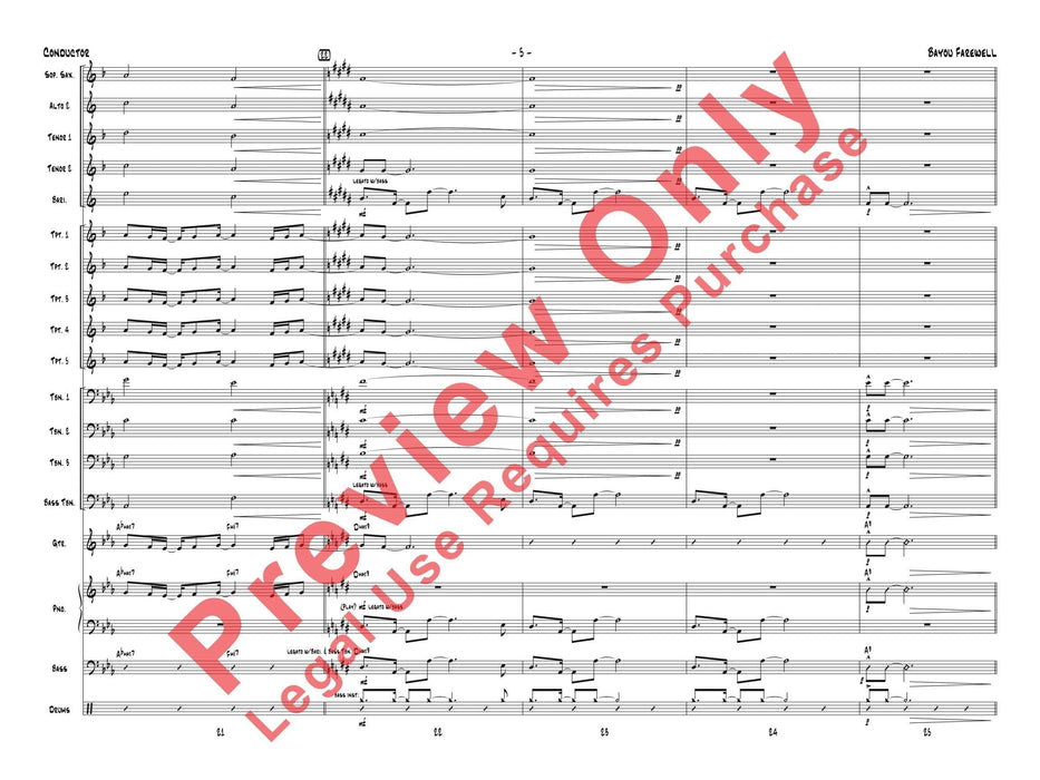 Bayou Farewell 總譜 | 小雅音樂 Hsiaoya Music