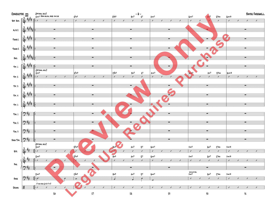 Bayou Farewell 總譜 | 小雅音樂 Hsiaoya Music