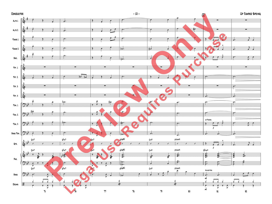 Up Jumped Spring 總譜 | 小雅音樂 Hsiaoya Music