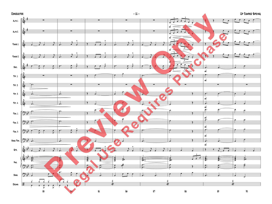 Up Jumped Spring 總譜 | 小雅音樂 Hsiaoya Music