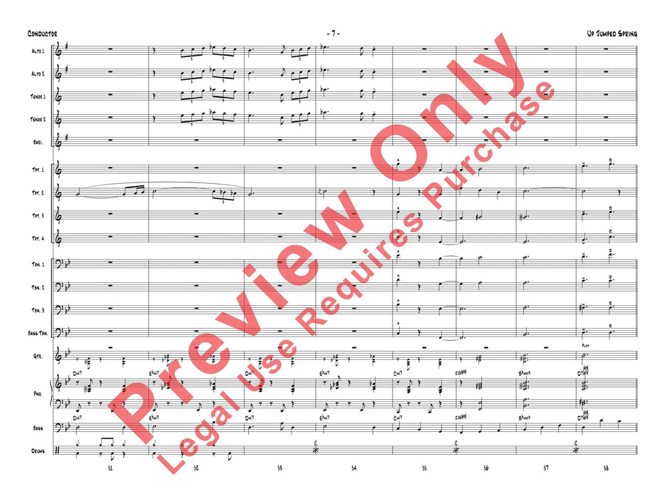 Up Jumped Spring 總譜 | 小雅音樂 Hsiaoya Music