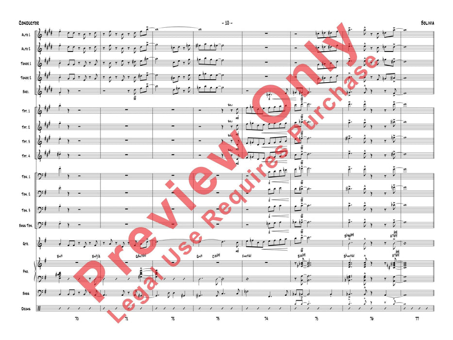 Bolivia 總譜 | 小雅音樂 Hsiaoya Music
