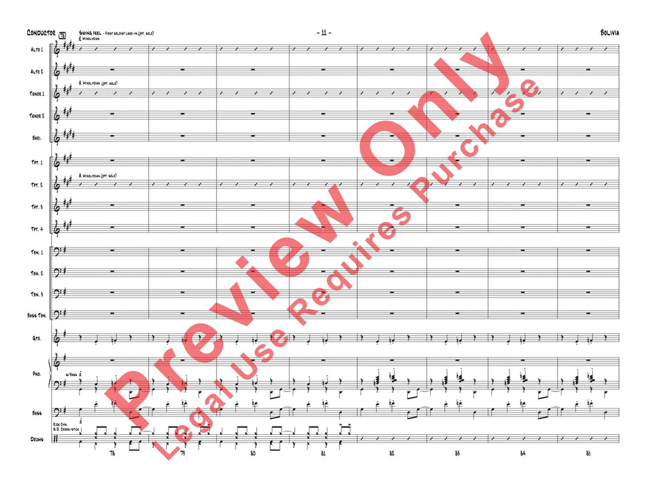 Bolivia 總譜 | 小雅音樂 Hsiaoya Music