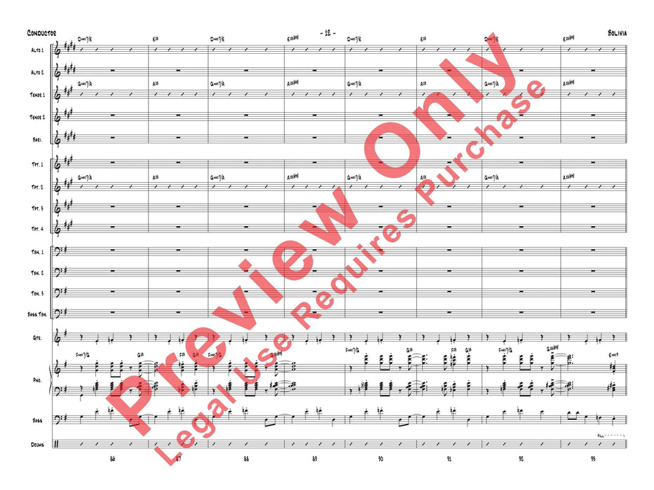 Bolivia 總譜 | 小雅音樂 Hsiaoya Music