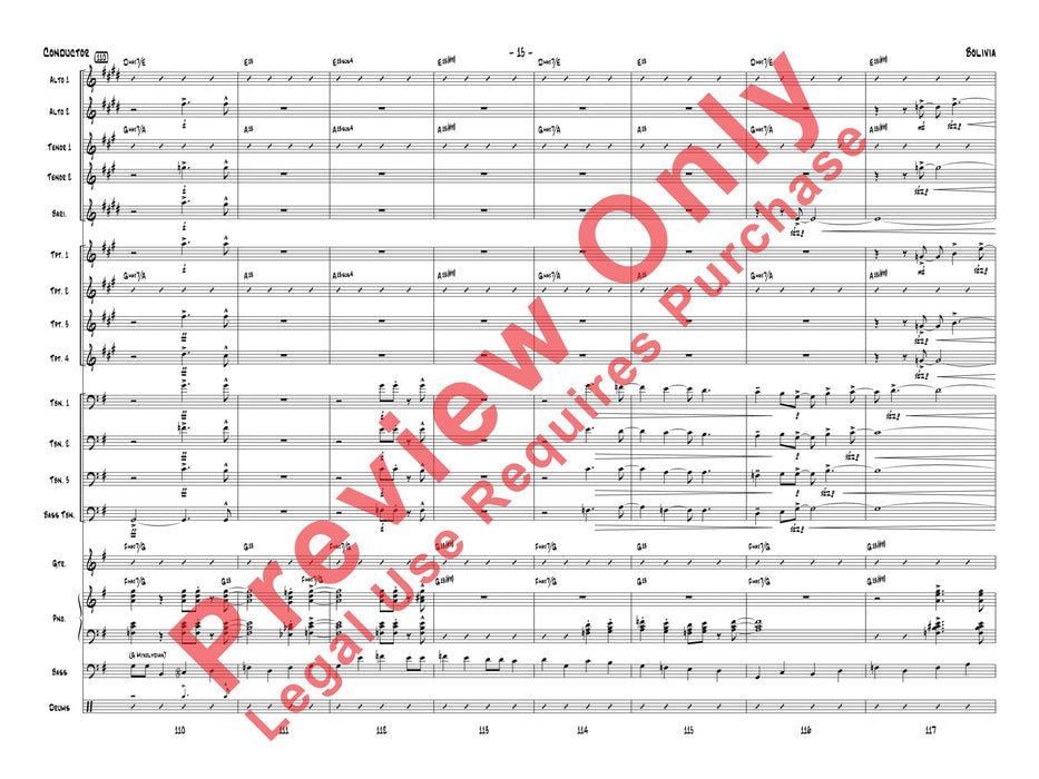Bolivia 總譜 | 小雅音樂 Hsiaoya Music
