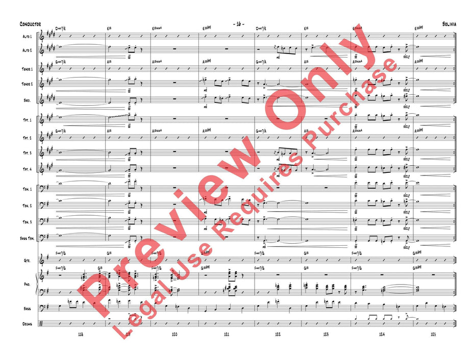 Bolivia 總譜 | 小雅音樂 Hsiaoya Music