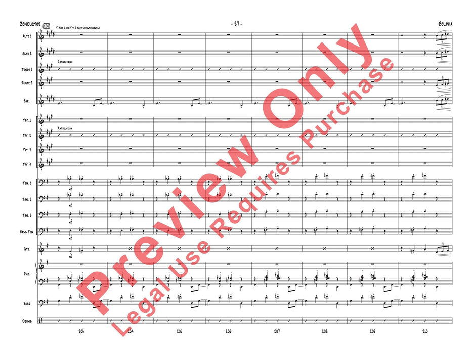 Bolivia 總譜 | 小雅音樂 Hsiaoya Music