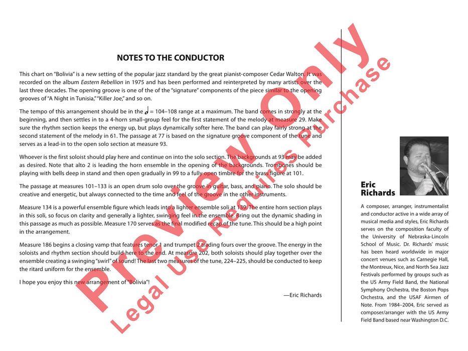 Bolivia 總譜 | 小雅音樂 Hsiaoya Music