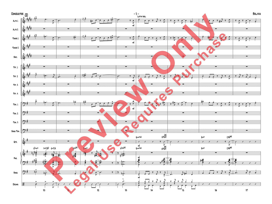 Bolivia 總譜 | 小雅音樂 Hsiaoya Music