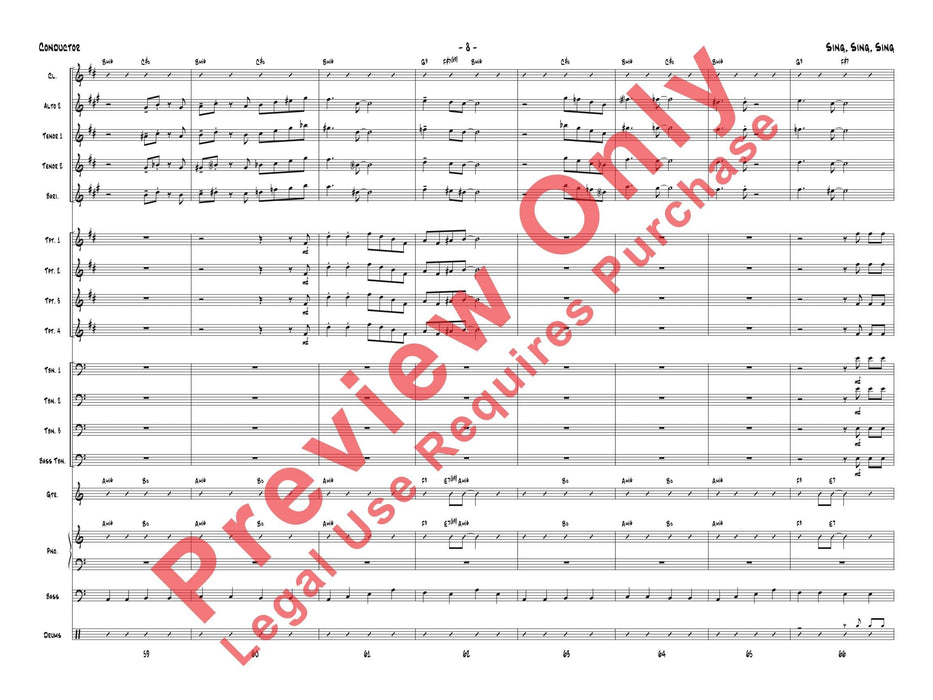 Sing, Sing, Sing As Performed by Gordon Goodwin's Big Phat Band 總譜 | 小雅音樂 Hsiaoya Music