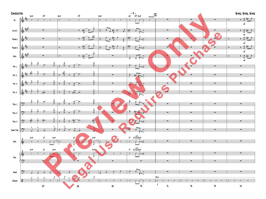 Sing, Sing, Sing As Performed by Gordon Goodwin's Big Phat Band 總譜 | 小雅音樂 Hsiaoya Music