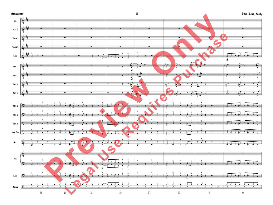 Sing, Sing, Sing As Performed by Gordon Goodwin's Big Phat Band 總譜 | 小雅音樂 Hsiaoya Music
