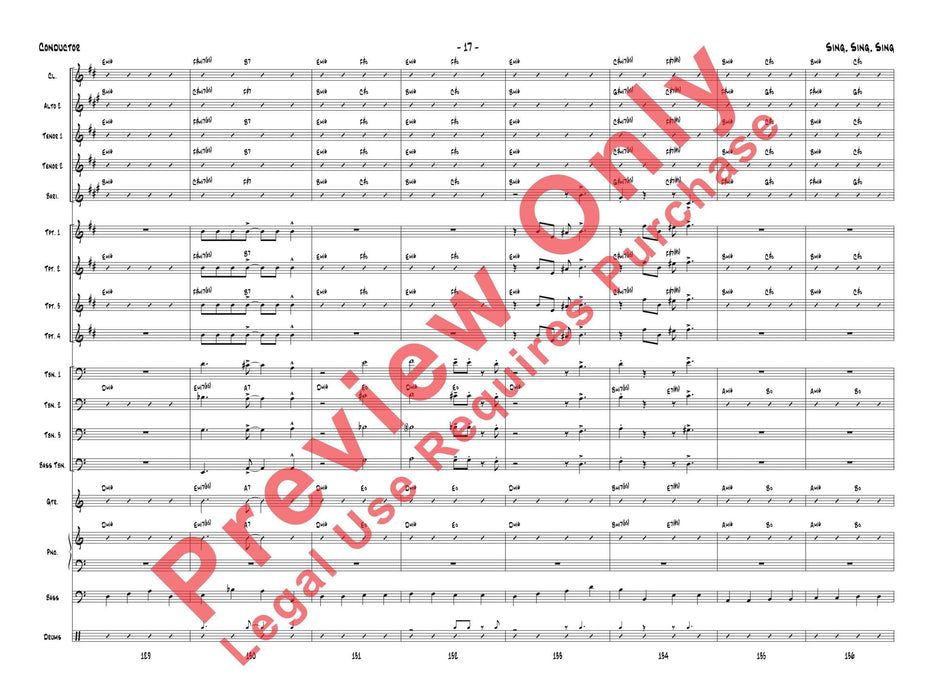 Sing, Sing, Sing As Performed by Gordon Goodwin's Big Phat Band 總譜 | 小雅音樂 Hsiaoya Music