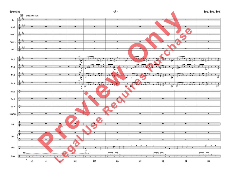 Sing, Sing, Sing As Performed by Gordon Goodwin's Big Phat Band 總譜 | 小雅音樂 Hsiaoya Music