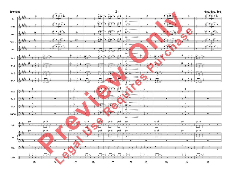Sing, Sing, Sing As Performed by Gordon Goodwin's Big Phat Band 總譜 | 小雅音樂 Hsiaoya Music