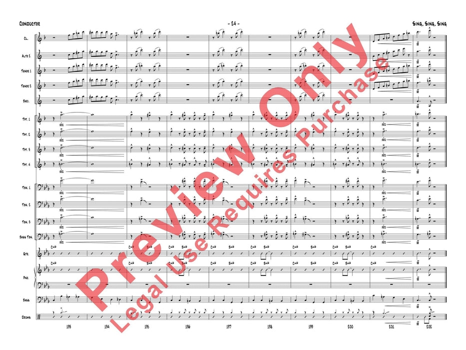 Sing, Sing, Sing As Performed by Gordon Goodwin's Big Phat Band 總譜 | 小雅音樂 Hsiaoya Music