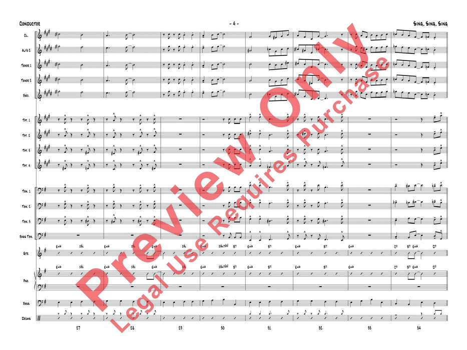 Sing, Sing, Sing As Performed by Gordon Goodwin's Big Phat Band 總譜 | 小雅音樂 Hsiaoya Music
