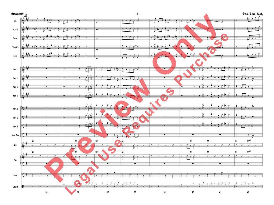 Sing, Sing, Sing As Performed by Gordon Goodwin's Big Phat Band 總譜 | 小雅音樂 Hsiaoya Music