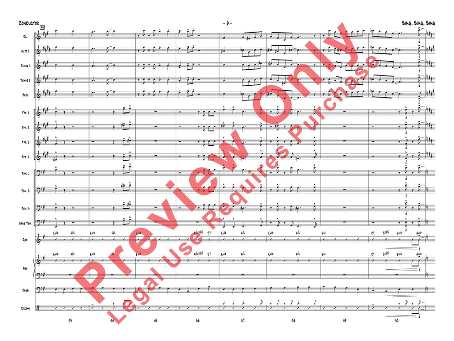 Sing, Sing, Sing As Performed by Gordon Goodwin's Big Phat Band 總譜 | 小雅音樂 Hsiaoya Music