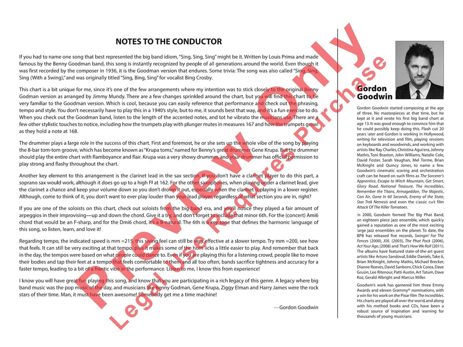 Sing, Sing, Sing As Performed by Gordon Goodwin's Big Phat Band | 小雅音樂 Hsiaoya Music